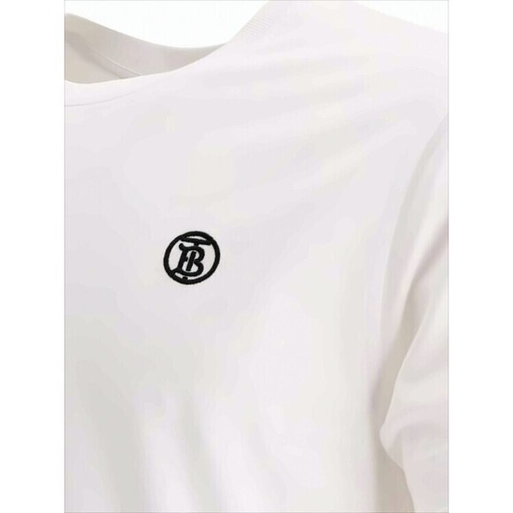 Burberry Short-Sleeve Cotton T-Shirt With Embroidered Logo - NWT